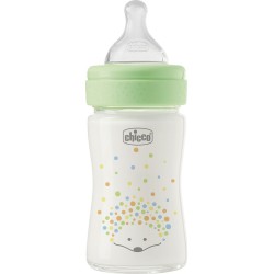 Chicco γυάλινο μπιμπερό perfect easy κατά των κολικών σκαντζοχοιράκι 150ml για 0+ μηνών A50-20251-30 8058664176106