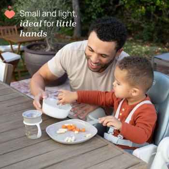 Chicco First Baby Cutlery, Neutral, Fork And Spoon, Small, Lightweight, Ready To Handle, Non-Slip Surface, 12M+, 2 Pieces, 0% Bp