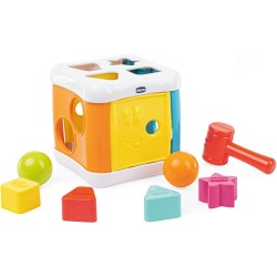 Chicco My First Battery, Electronic Music Game, Two Drums and One Cymbal, 2 Drumsticks Included, Over 35 Sounds and Melodies, 5 