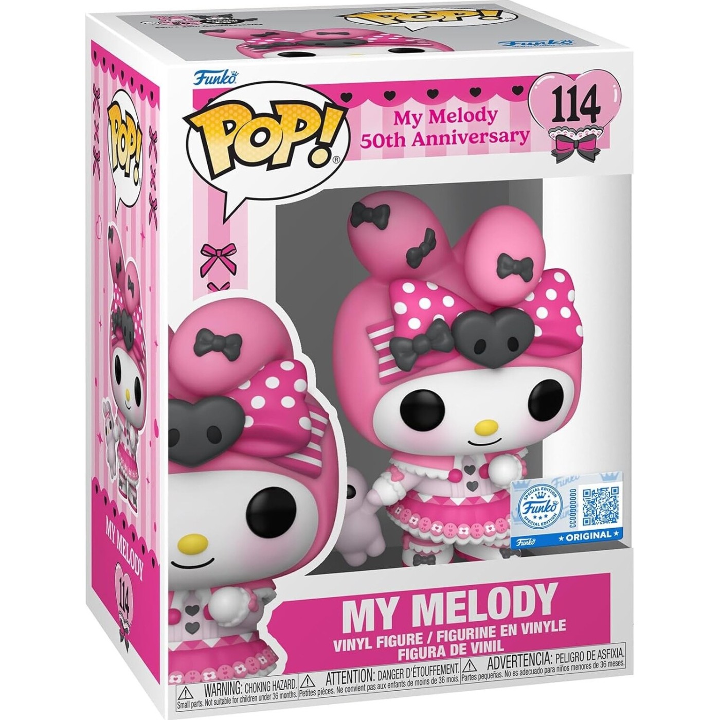 Funko Pop! Sanrio: Hello Kitty - (Kuromi + 20th) - Cinnamoroll - (MY) - Figurine de collection en vinyle - Idée cadeau - Produit officiel - Jouets pour enfants et adultes - Fans d'anime