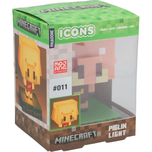 Paladone minecraft piglin mini icon light, officially licensed led lamp for kids bed PP14431MCFID 5056577754018
