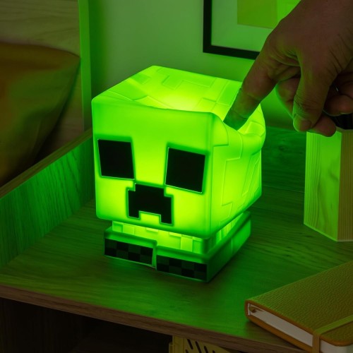 Paladone minecraft creeper squishyglo silicone light, officially licensed cordless a PP14710MCF 5056577757651