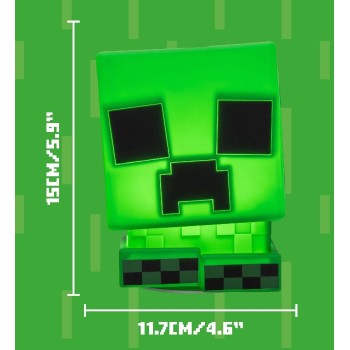 Paladone squishyglo: minecraft - creeper silicone light rechargeable (pp14710mcf) PP14710MCF 5056577757651
