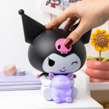 Paladone kuromi globuddies night light, officially licensed sanrio 3d led lamp, batt PP14396KUR 5056577753202