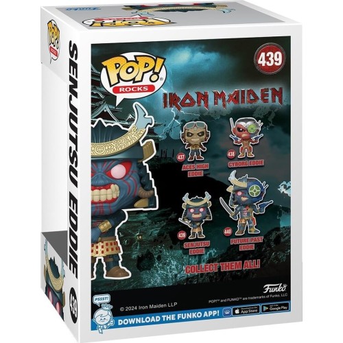 Funko pop! rocks: iron maiden - senjutsu eddie 439 vinyl figure 80488 889698804882