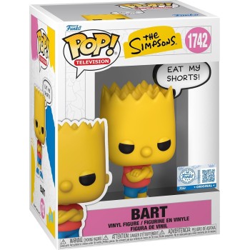 Funko pop! television: the simpsons - bart (eat my shorts) 1742 vinyl figure 87246 889698872461