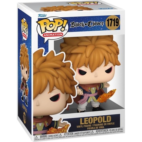 Funko pop! animation: black clover - leopold 1719 vinyl figure 80294 889698802949