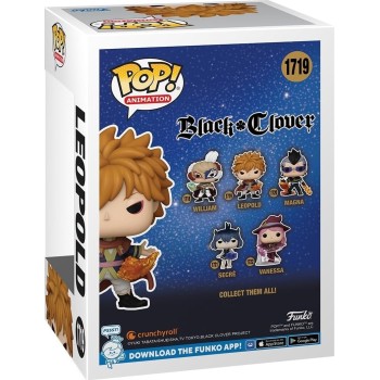 Funko pop! animation: black clover - leopold 1719 vinyl figure 80294 889698802949