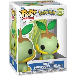Funko pop! games: pokemon - turtwig tortipouss/chelast 1078 vinyl figure 86364 889698863643