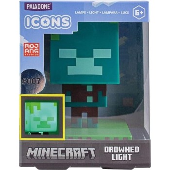 Paladone minecraft - drowned zombie icons Φωτιστικό (pp7999mcfv2) PP7999MCFV2 5055964767341