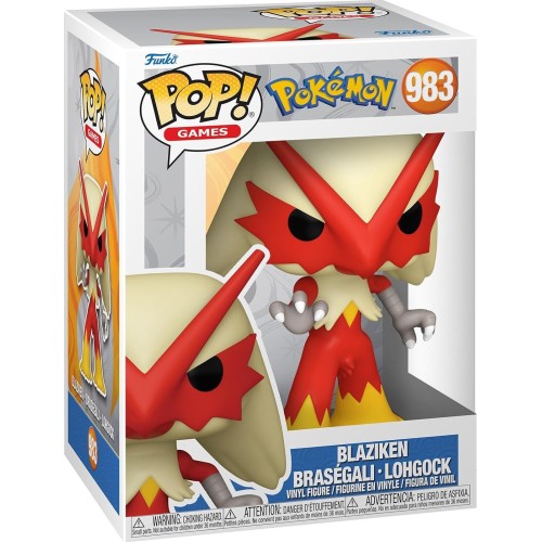 Funko pop! games: pokemon - blaziken 983 vinyl figure 75189 889698751896