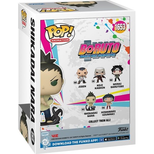 Funko  pop! animation: boruto - shikadai nara 1653 Συλλεκτική Φιγούρα Βινυλίου 75600 889698756006