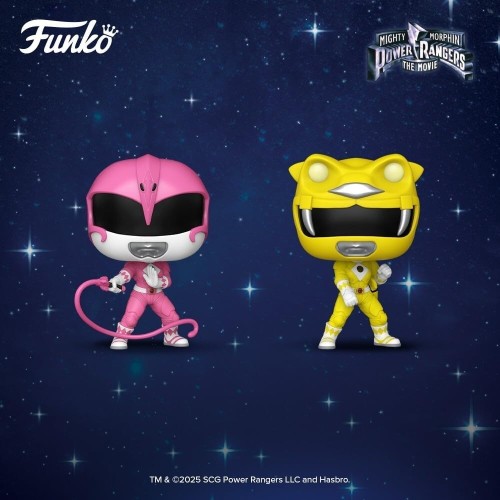 Funko  pop! movies: mighty morphin power rangers the movie - yellow ranger (glows in the dark) 1781 Συλλεκτική Φιγούρα Βινυλίου 