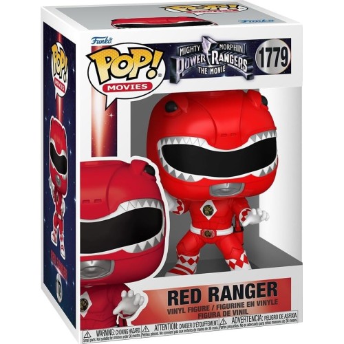 Funko pop! movies: mighty morphin power rangers the movie - red ranger 1779 vinyl figure 81197 889698811972