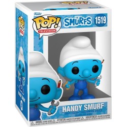 Funko pop! television: the smurfs - handy smurf 1519 vinyl figure 79258 889698792585