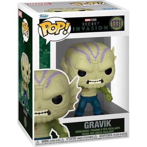 Funko  pop! marvel: secret invasion - gravik 1331 bobble-head Συλλεκτική Φιγούρα Βινυλίου 75626 889698756266