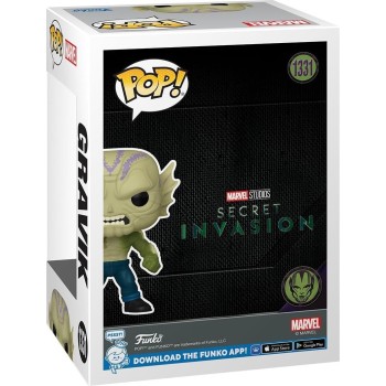 Funko pop! marvel: secret invasion - gravik 1331 bobble-head vinyl figure 75626 889698756266