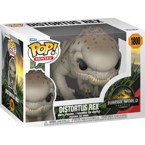 Funko pop! movies: jurassic world: rebirth - distortus rex 1800 vinyl figure 86661 889698866613