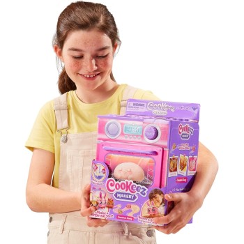 Giochi Preziosi Cookeez Makery Cinnamon Treatz Oven, Mix & Make A Plush Best Friend! Place Your Dough In The Oven And Be Amazed 
