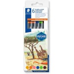 Staedtler design journey: μαρκαδόροι ακουαρέλας με υφή πινέλου- διπλό άκρο σε 6 χρωμάτων 3001 C6-3 4007817439159