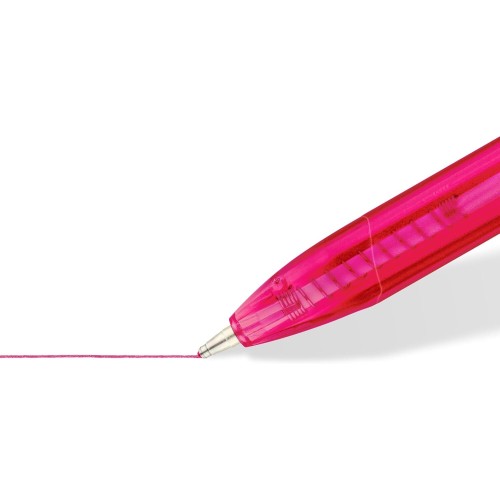 Staedtler Ball 4230 M triangular ballpoint pen, line width M approx. 1.00 mm, for relaxed writing, cardboard case with 8 ballpoi