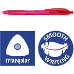 Staedtler Ball 4230 M triangular ballpoint pen, line width M approx. 1.00 mm, for relaxed writing, cardboard case with 8 ballpoi