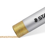 Staedtler Metallic Oil Pastels Design Journey, Shiny Color Effects on Light and Dark Paper, Waterproof, 11 mm Diameter, 6 Oil Pa