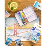 Staedtler design journey 888 κουτί με χρώματα ακουαρέλας με 12 μεταλλικά χρώματα 888M M12-C 4007817167977