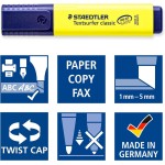 Staedtler text marker Textsurfer Classic, high quality, with large ink storage for extra long marking performance, promotion 3+1