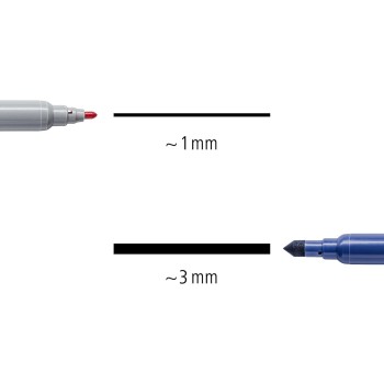 Staedtler μαρκαδόροι με διπλό άκρο, σετ 6 τεμαχίων, πολύχρωμα 3280C6E2-1 4007817165690