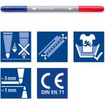 Staedtler μαρκαδόροι με διπλό άκρο, σετ 6 τεμαχίων, πολύχρωμα 3280C6E2-1 4007817165690