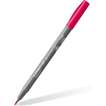 Staedtler Brush pen Pigment Arts, Reds and Pinks, pigmented premium drawing ink, brush tip for variable line width, waterproof, 