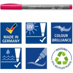 Σετ μαρκαδόρους staedtler pigment brush 371 - 12 βασικά χρώματα 371 C12-1 4007817096994