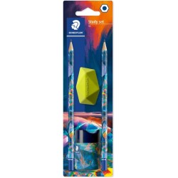 Staedtler σετ με 2 μολύβια 1 σβήστρα 1 ξύστρα 170SBKE2-1 4007817166376