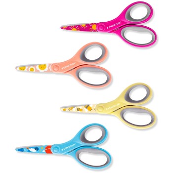 Staedtler Noris 965 14P BK 965 Craft Scissors, Cardboard Card With 1 Scissors, 4 Assorted Colours 965 14P BK 4007817139783