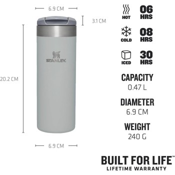 Stanley 1913 The Aerolight™ Transit Mug 0.47L / 16Oz Fog Metallic Θερμός 10787-119 1210001904019