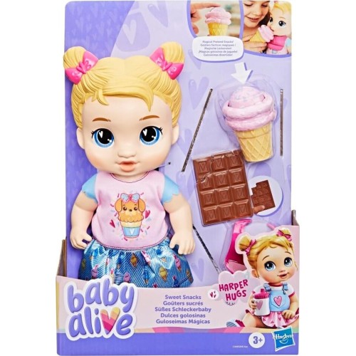 Hasbro Baby  Sweet Snacks Harper Hugs Κούκλα G1449 5010996316769