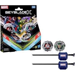 Hasbro beyblade x and  collab miles morales 1-60gn vs green goblin 9-80ht G0278 / G1691 5010996305725