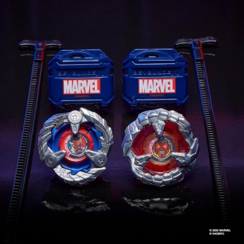Hasbro beyblade x and  collab, captain america 4-70gb vs red hulk 1-80r G0278 / G1690 5010996305718