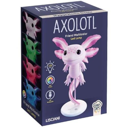 Lisciani Rainy Days Axolotl Lamp With RGB LED Lighting 25.113590 8008324113590
