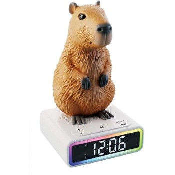 Lisciani Rainy Days Capibara Digital Alarm Clock With RGB LED Lighting 25.113576 8008324113576