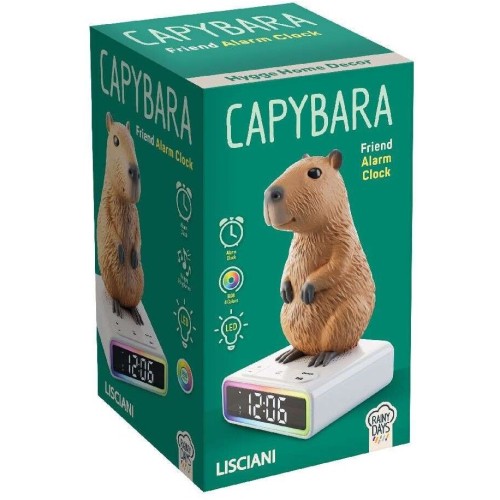 Lisciani Rainy Days Capibara Ψηφιακό Ξυπνητήρι Με RGB LED Φωτισμό  25.113576 8008324113576