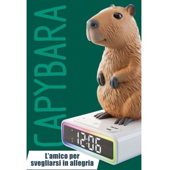 Lisciani Rainy Days Capibara Digital Alarm Clock With RGB LED Lighting 25.113576 8008324113576