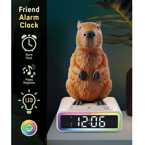 Lisciani Rainy Days Capibara Digital Alarm Clock With RGB LED Lighting 25.113576 8008324113576