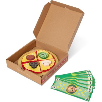 Melissa and Doug Melissa & Doug Pretend Play: Wood - Top Bake Pizza Counter Playset (6074890) 6074890 681147005419
