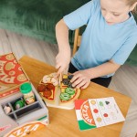 Melissa and Doug Melissa & Doug Pretend Play: Wood - Top Bake Pizza Counter Playset (6074890) 6074890 681147005419