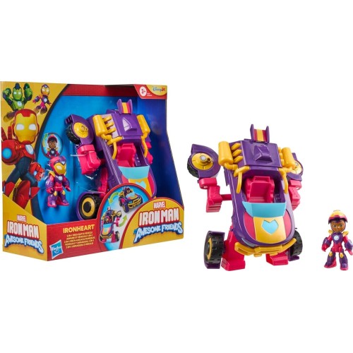 Hasbro Marvel Avengers Iron Man And His Awesome Friends Ironheart 2-In-1 Mech Suit And Vehicle, Ac G1258 / G1476 5010996313324