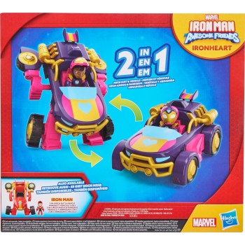 Hasbro Marvel Avengers Iron Man And His Awesome Friends Ironheart 2-In-1 Mech Suit And Vehicle, Ac G1258 / G1476 5010996313324