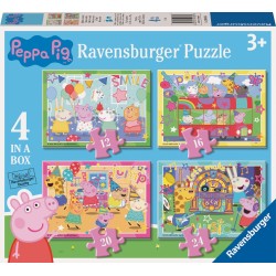 Ravensburger Peppa Pig Παζλ 4 σε 1 Πέππα το Γουρουνάκι 12004016 4005555040163