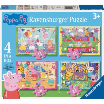 Ravensburger Peppa Pig Παζλ 4 σε 1 Πέππα το Γουρουνάκι 12004016 4005555040163
